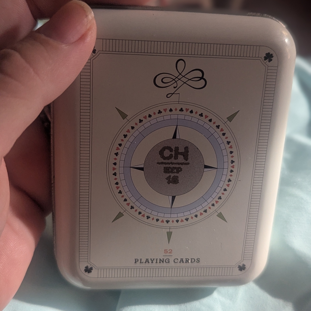 CH Playing Cards in Tin Case